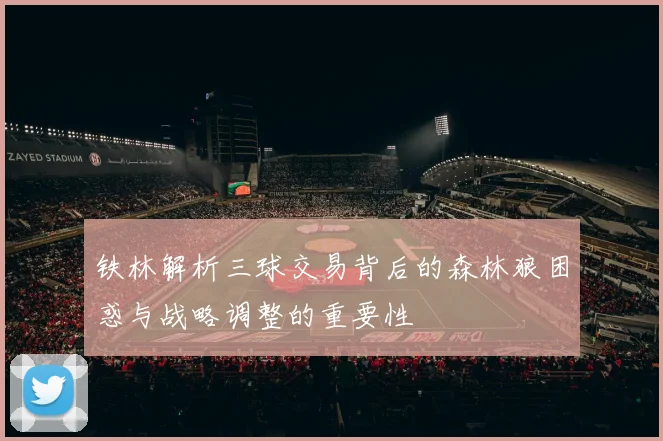 铁林解析三球交易背后的森林狼困惑与战略调整的重要性